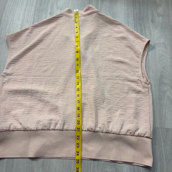 Calvin Klein Women Crinkle Knit Cardigan Duster Shawl Collar Open Front Pink XL - Picture 4 of 12